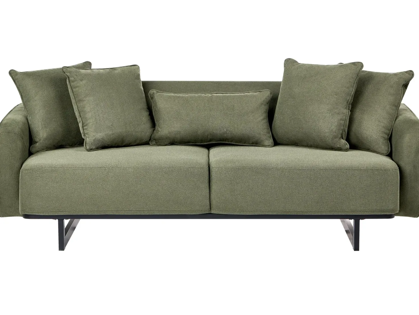 Divano 3 posti SVANEK Tessuto Verde