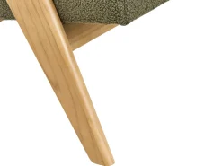Divano 2 posti TAMRE Bouclé Verde/Marrone chiaro