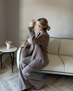 Divano 3 posti TONSBERG Tessuto Beige chiaro
