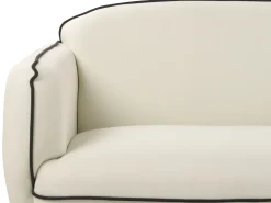 Divano 3 posti TONSBERG Tessuto Beige chiaro con ottomana