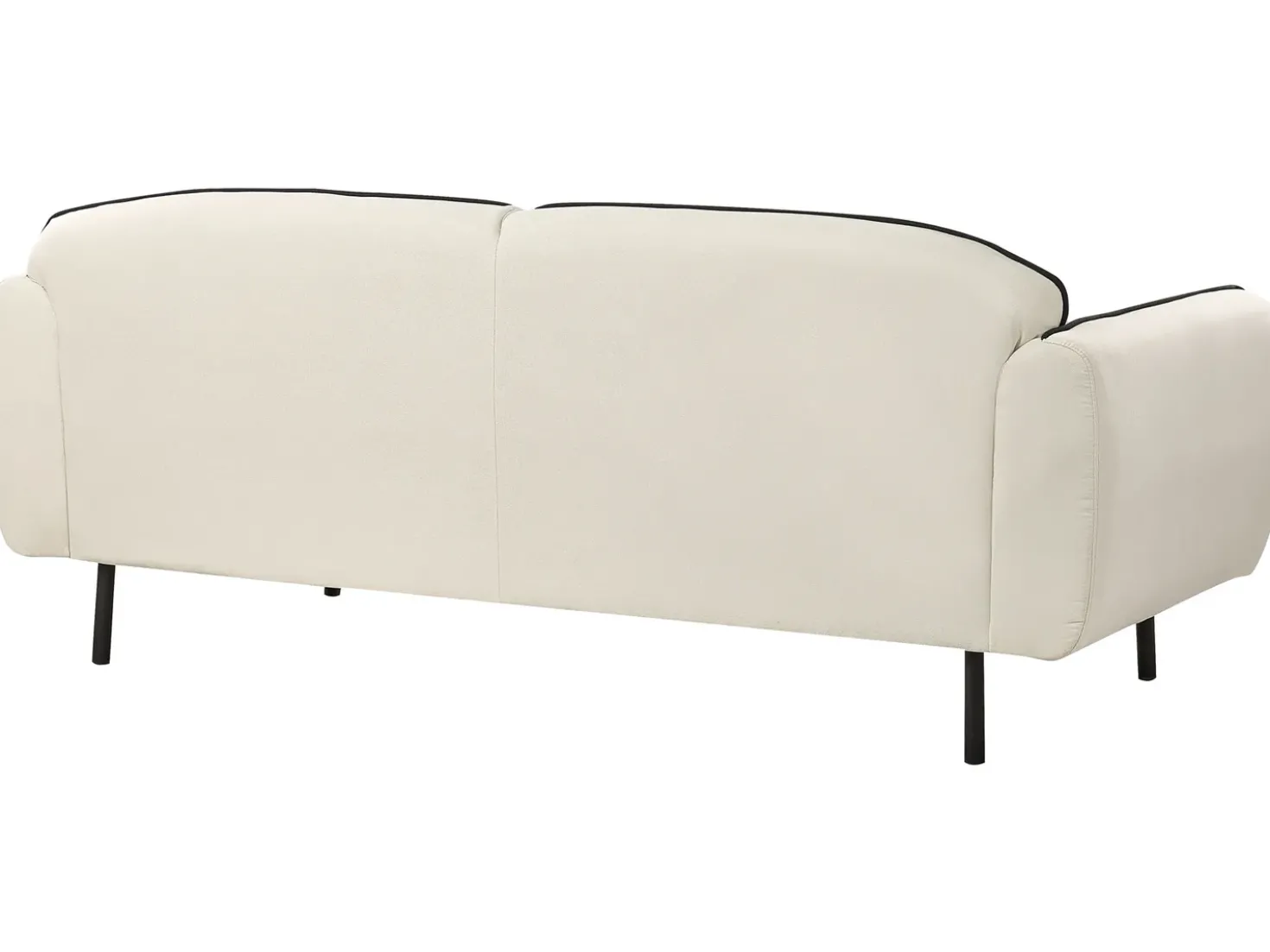 Divano 3 posti TONSBERG Tessuto Beige chiaro con ottomana