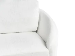 Divano 3 posti TROSA Bouclé Bianco