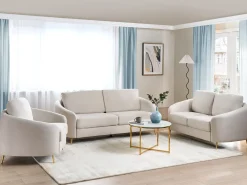 Divano 3 posti TROSA Tessuto Beige