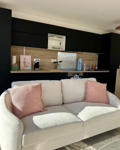 Divano 3 posti TROSA Tessuto Beige