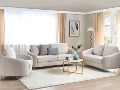 Divano 2 posti TROSA Tessuto Beige chiaro