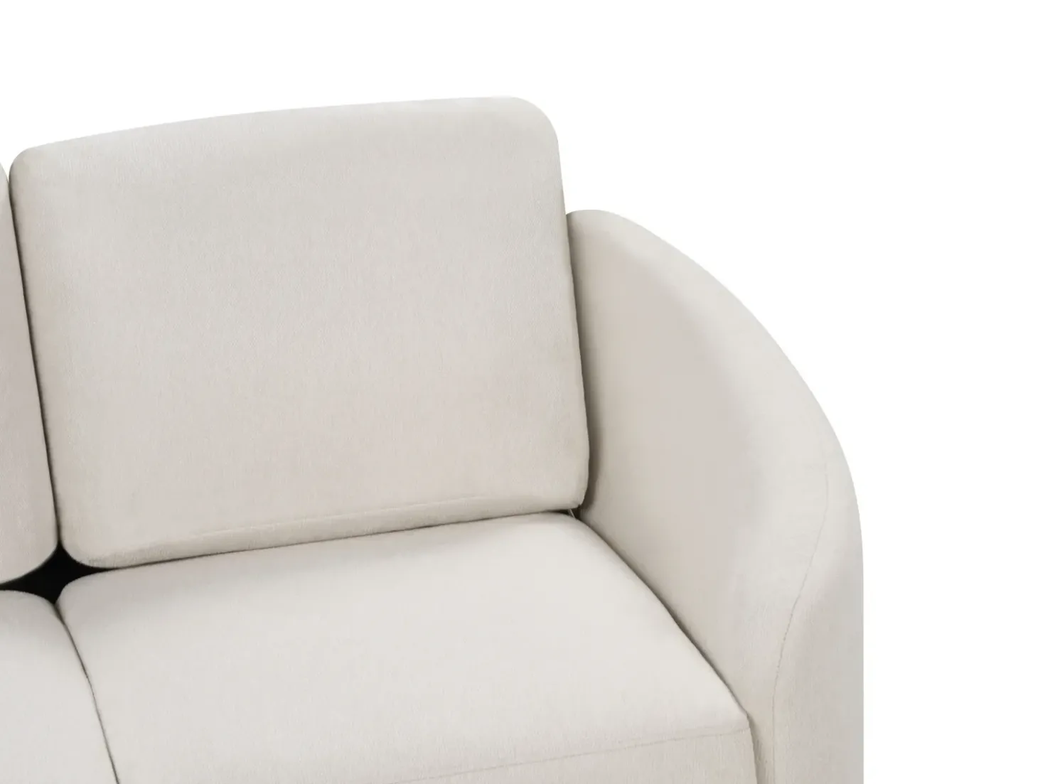Divano 2 posti TROSA Tessuto Beige chiaro