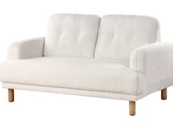 Divano 2 posti TUVE Bouclé Bianco