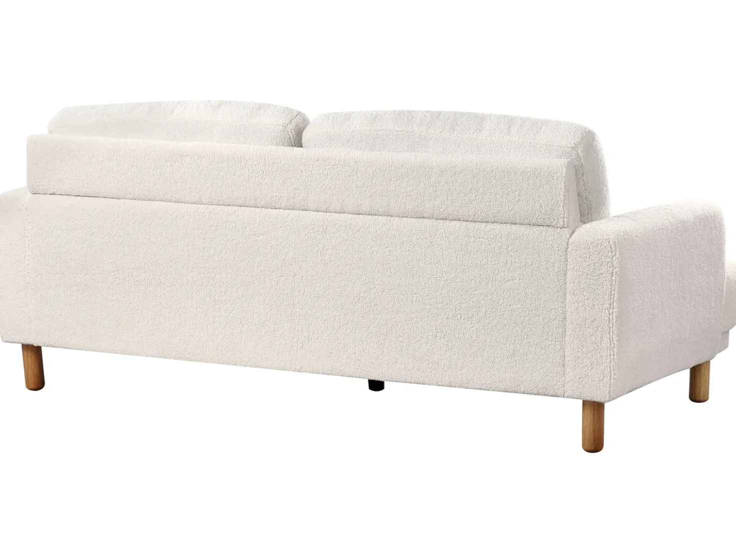 Divano 3 posti TUVE Bouclé Bianco