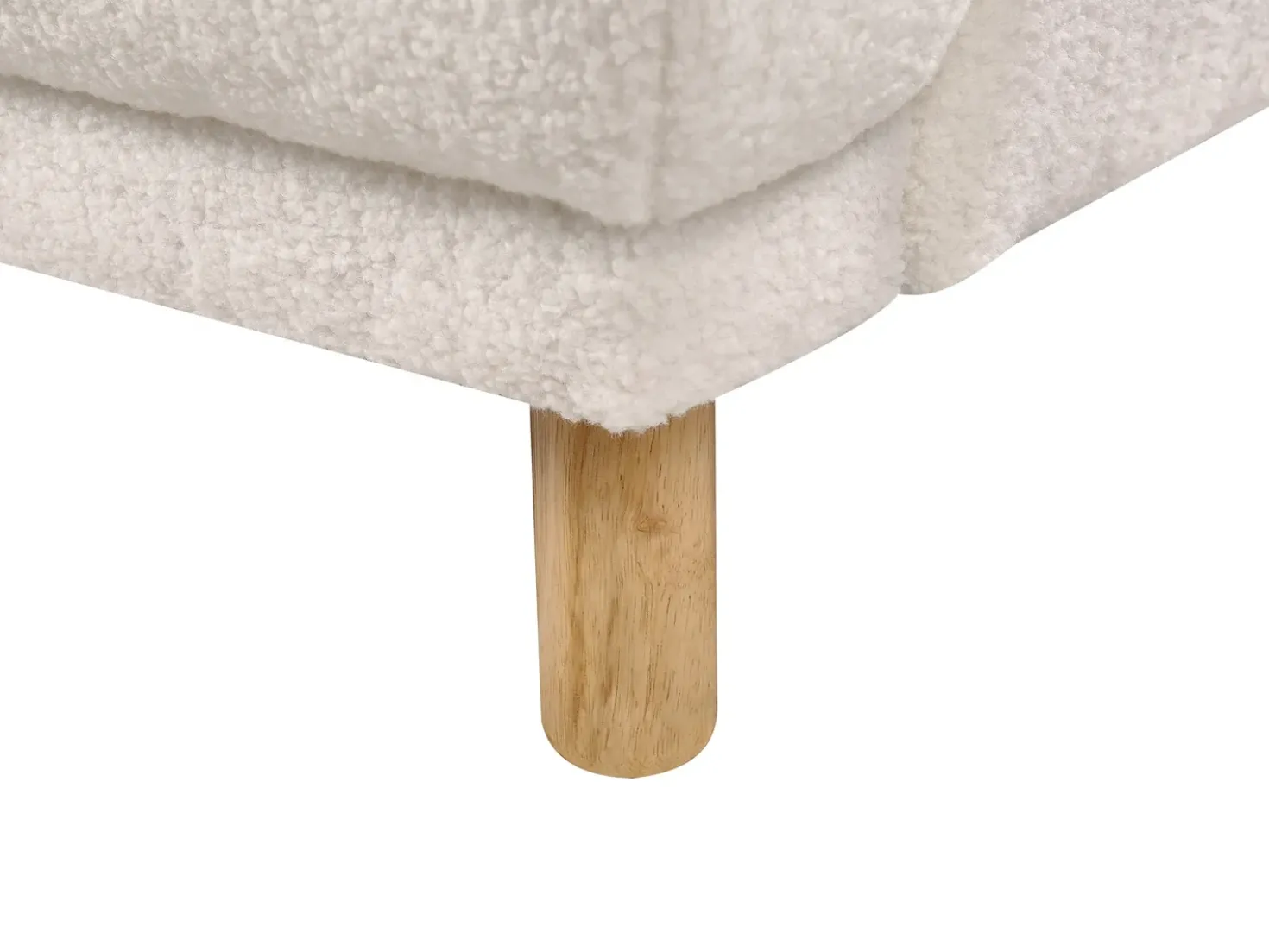 Divano 3 posti TUVE Bouclé Bianco