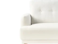 Divano 2 posti TUVE Tessuto Bianco sporco
