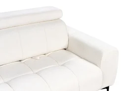 Divano 2 posti VEGAMO Bouclé Bianco