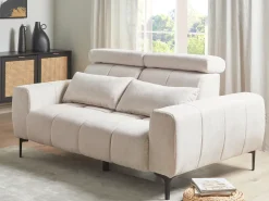 Divano 2 posti VEGAMO Tessuto Beige
