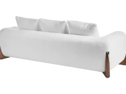 Divano 3 posti VINLIDEN Bouclé Bianco
