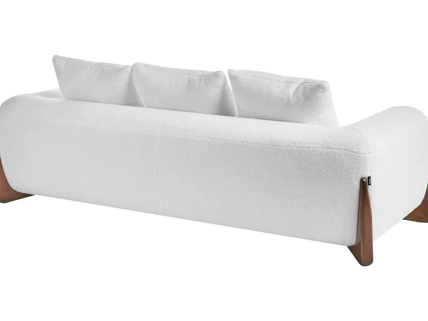 Divano 3 posti VINLIDEN Bouclé Bianco