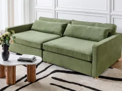 Divano 3 posti VINSTRA Tessuto Verde