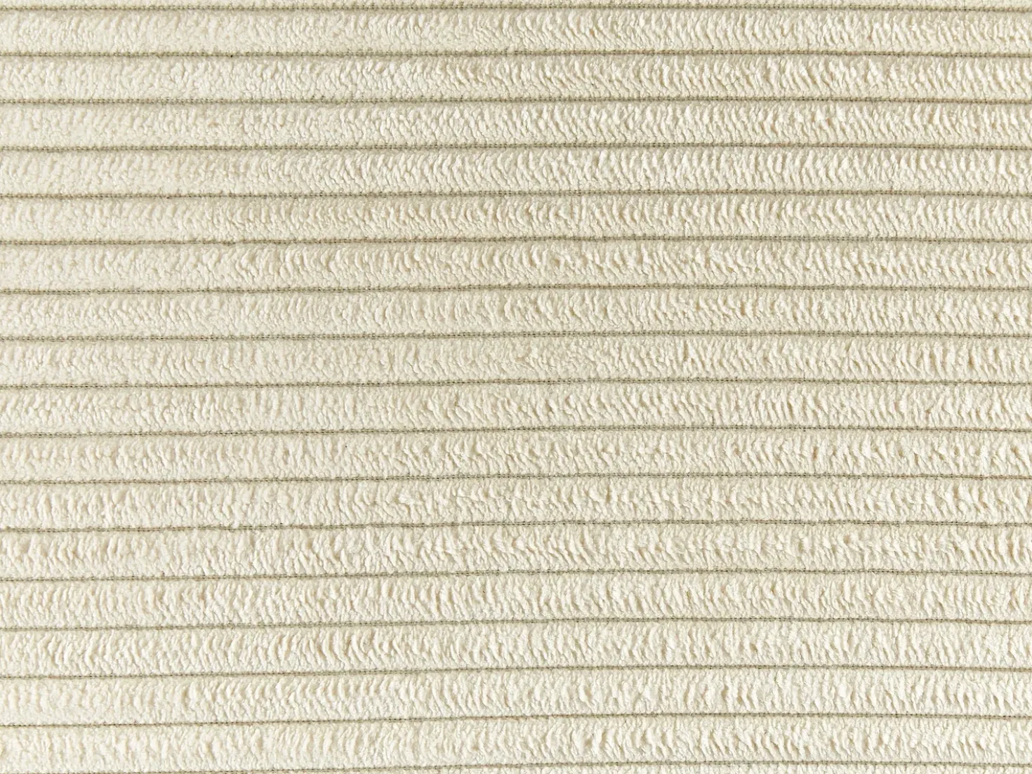 Divano 3 posti VISKAN Velluto a coste Beige chiaro