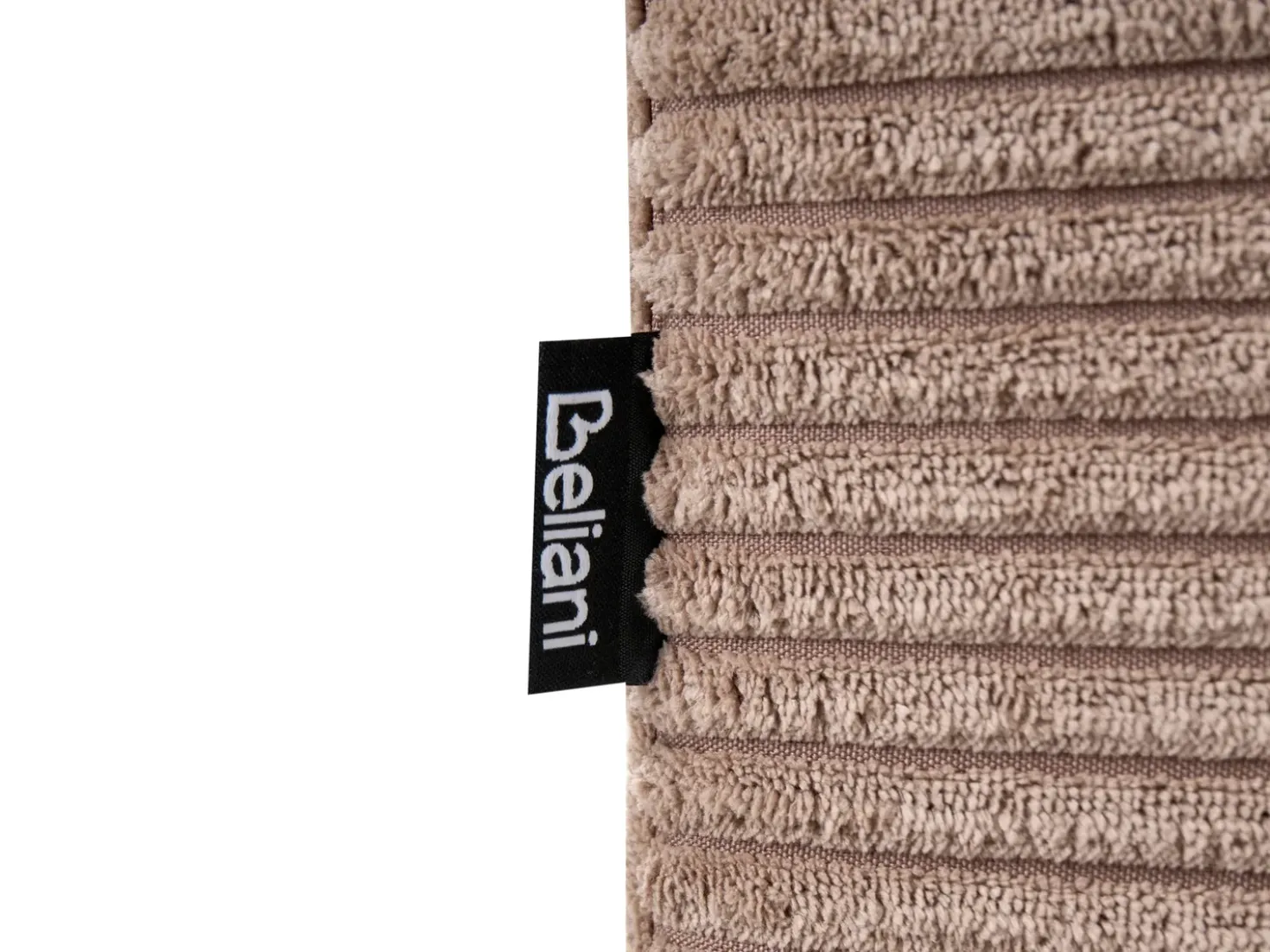 Divano 3 posti VISKAN Velluto a coste Beige sabbia