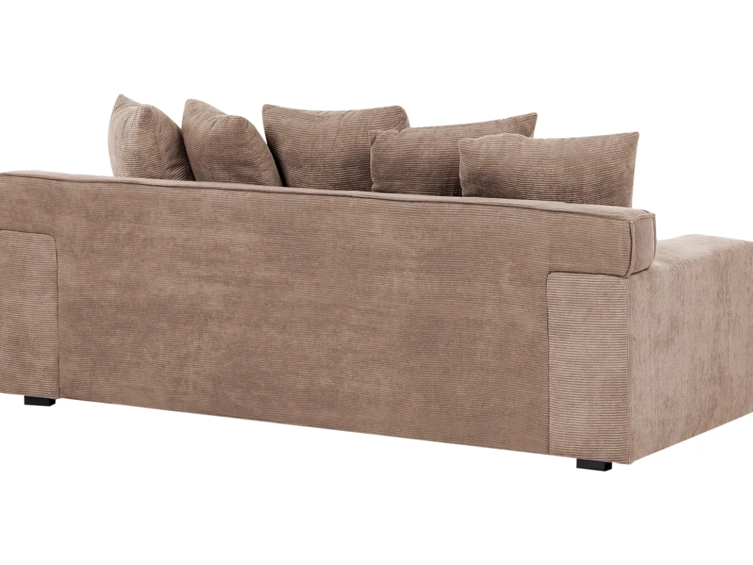 Divano 3 posti VISKAN Velluto a coste Beige sabbia