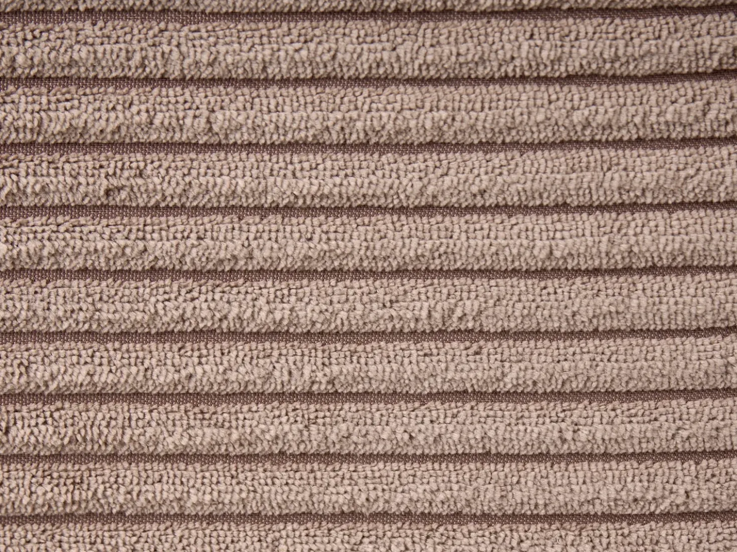 Divano 3 posti VISKAN Velluto a coste Beige sabbia