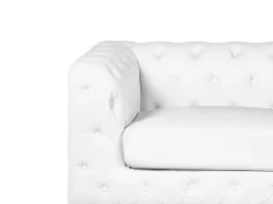Divano 2 posti VISSLAND Pelle sintetica Bianco