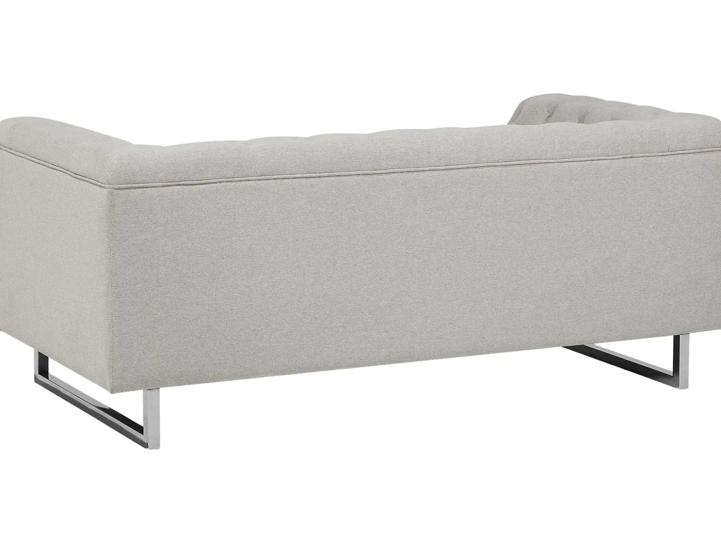 Divano 2 posti VISSLAND Tessuto Beige chiaro