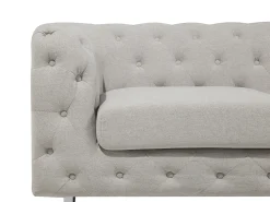 Divano 2 posti VISSLAND Tessuto Beige chiaro
