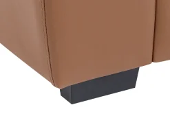 Divano 2 posti VOGAR Pelle sintetica Marrone dorato