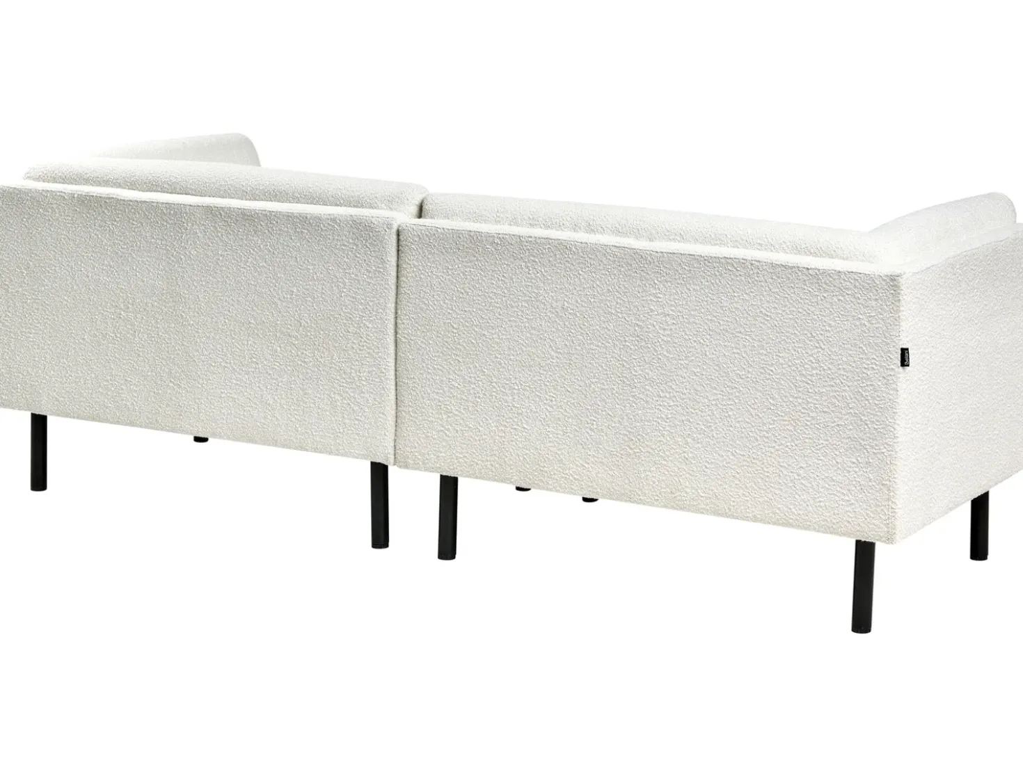 Divano 3 posti VORGOD Bouclé Bianco sporco