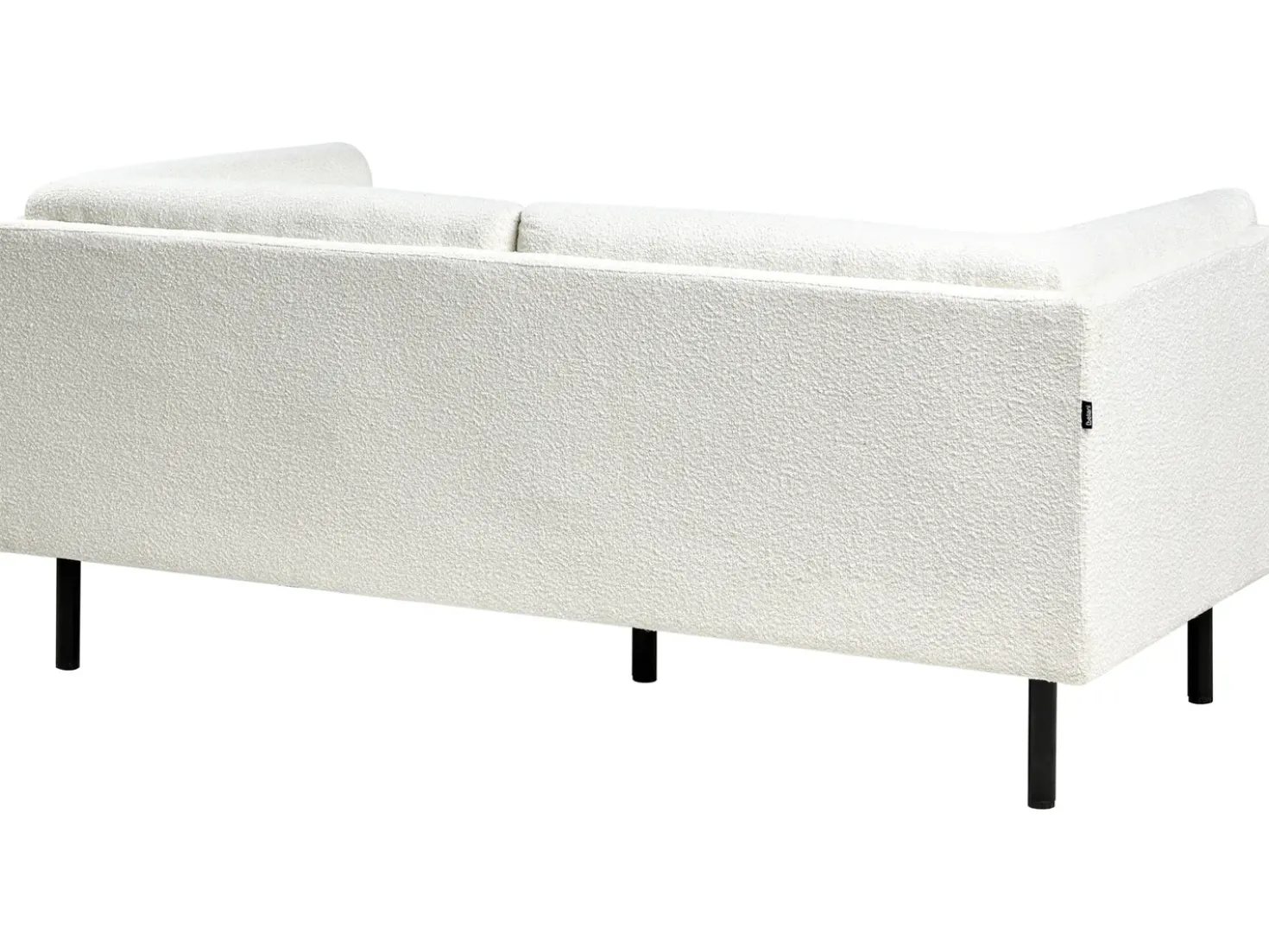 Divano 2 posti VORGOD Bouclé Bianco sporco