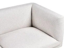 Divano 3 posti VORGOD Tessuto Beige chiaro