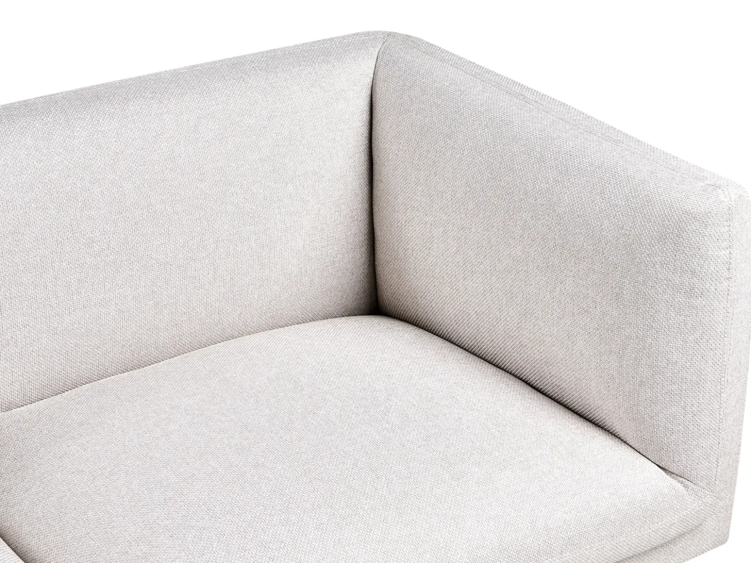 Divano 3 posti VORGOD Tessuto Beige chiaro