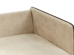 Divano angolare 3 posti ALTAN Velluto Beige Lato Sinistro