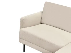 Divano angolare 2 posti BREDA Velluto a coste Beige Lato Sinistro