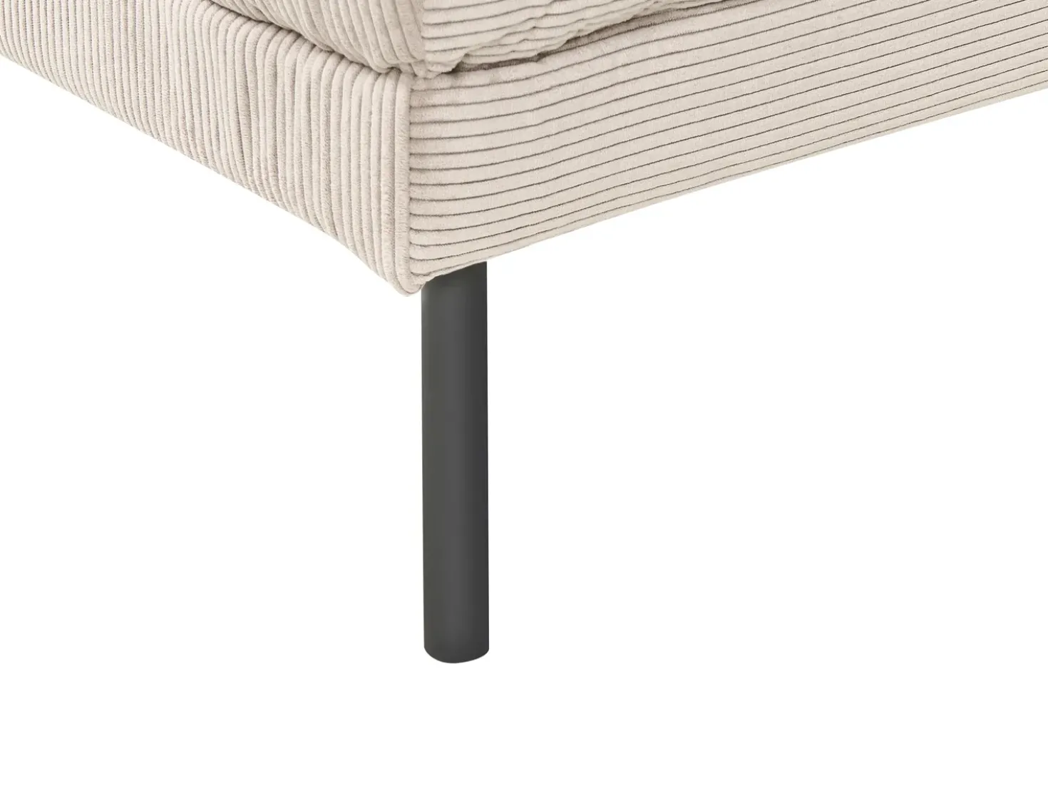 Divano angolare 4 posti BREDA Velluto a coste Beige Lato destro