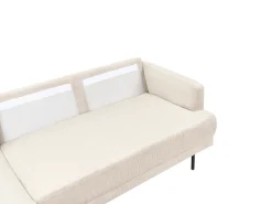 Divano angolare 4 posti BREDA Velluto a coste Beige Lato destro