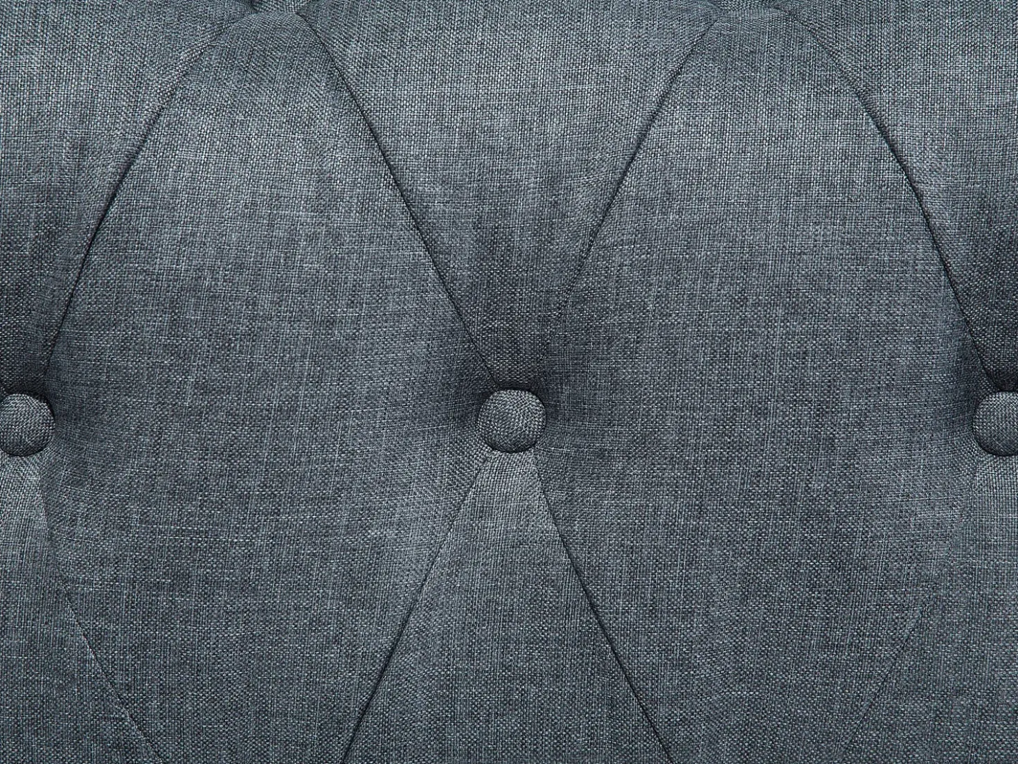 Divano angolare 6 posti CHESTERFIELD Tessuto Grigio Lato Sinistro