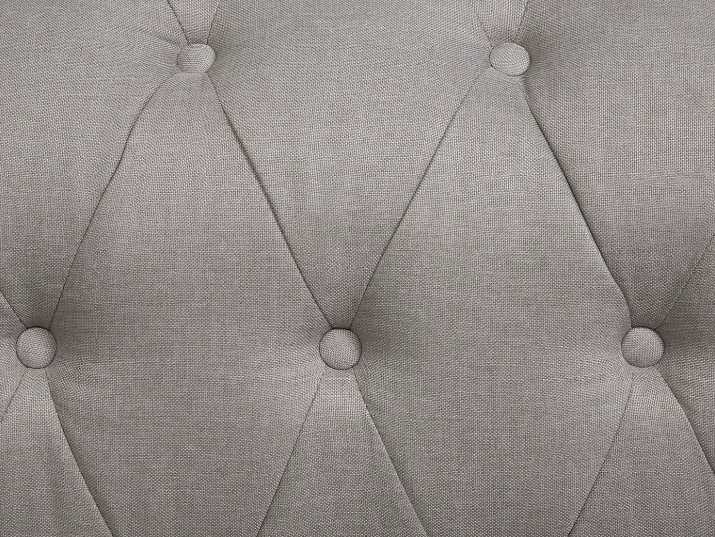 Divano angolare 6 posti CHESTERFIELD Tessuto Beige Lato destro