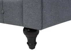 Divano angolare 6 posti CHESTERFIELD Tessuto Grigio Lato destro