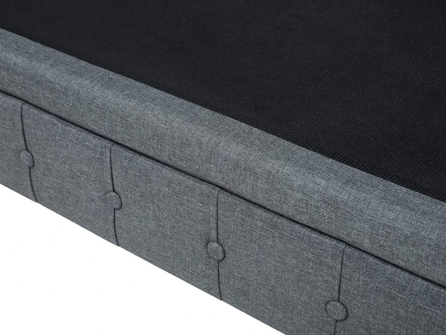 Divano angolare 6 posti CHESTERFIELD Tessuto Grigio Lato destro