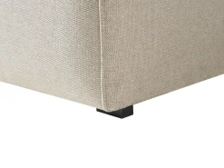 Divano angolare 3 posti DOLVA Tessuto Beige chiaro Lato destro