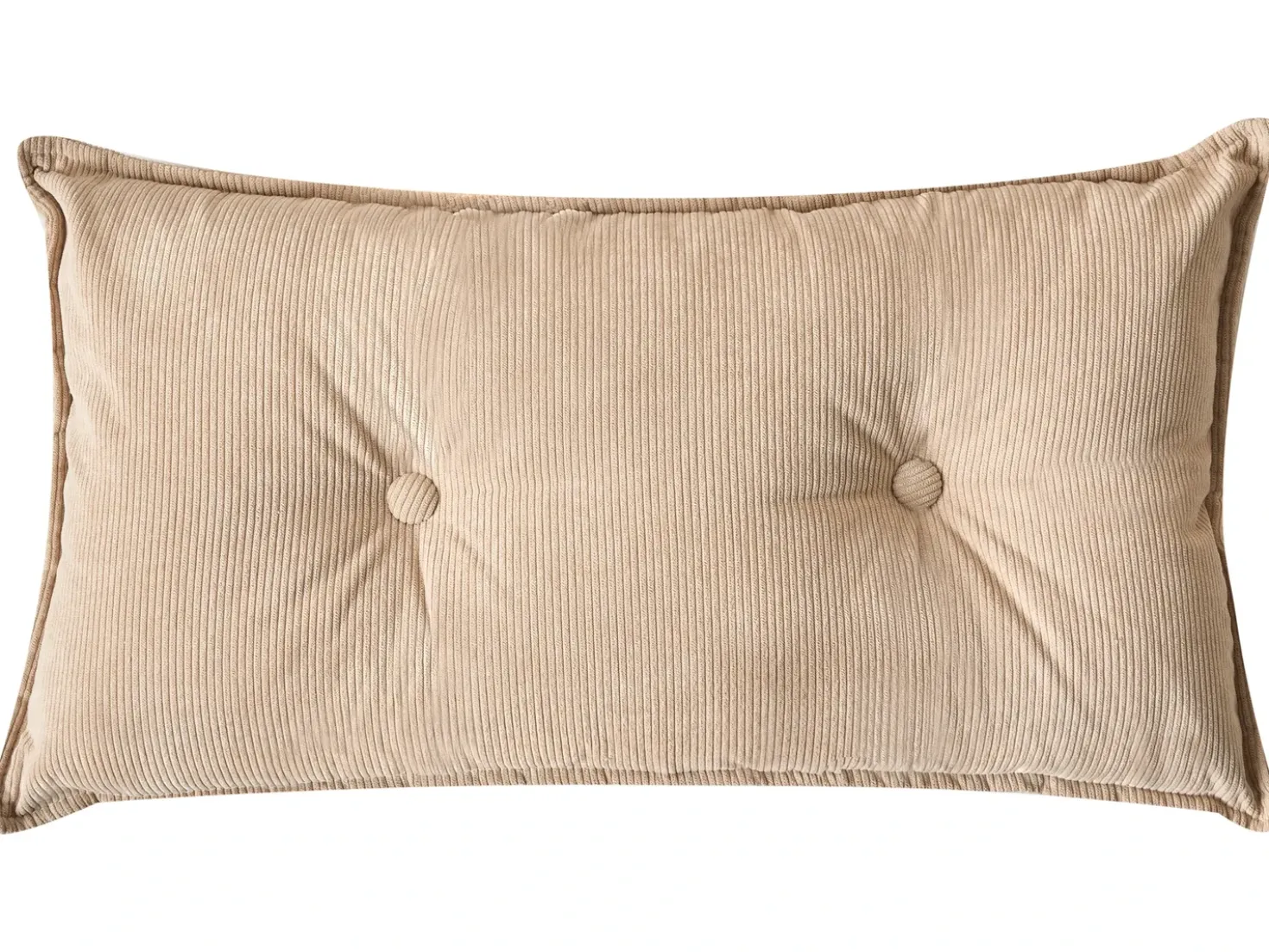 Divano angolare 3 posti DOLVA Velluto a coste Beige Lato Sinistro