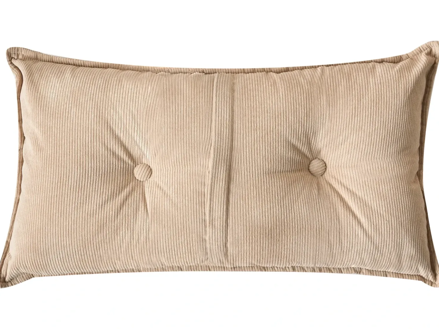 Divano angolare 3 posti DOLVA Velluto a coste Beige Lato destro