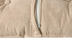 Divano angolare 3 posti DOLVA Velluto a coste Beige Lato destro