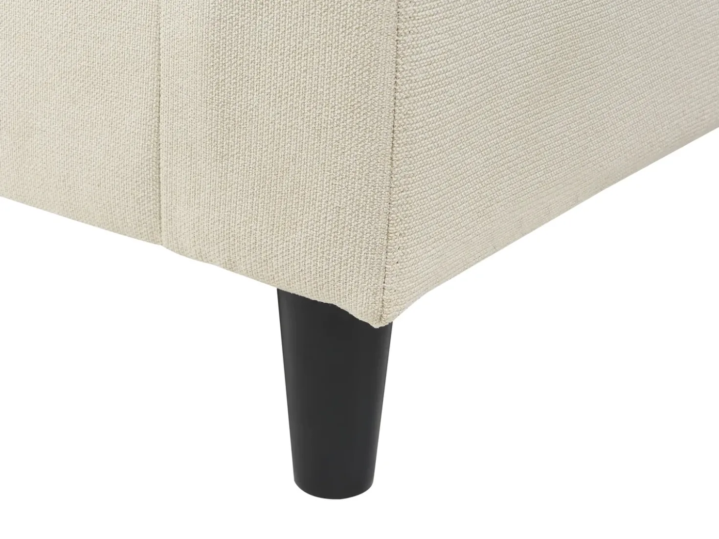 Divano angolare 3 posti ELVENES Tessuto Beige chiaro Lato Sinistro