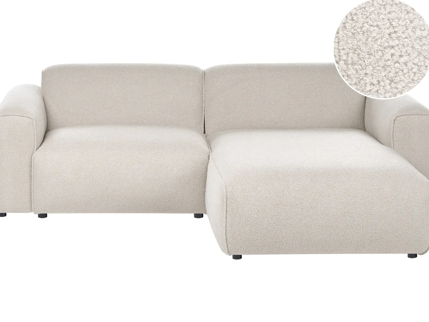 Divano angolare 3 posti FAABORG Bouclé Beige Lato Sinistro