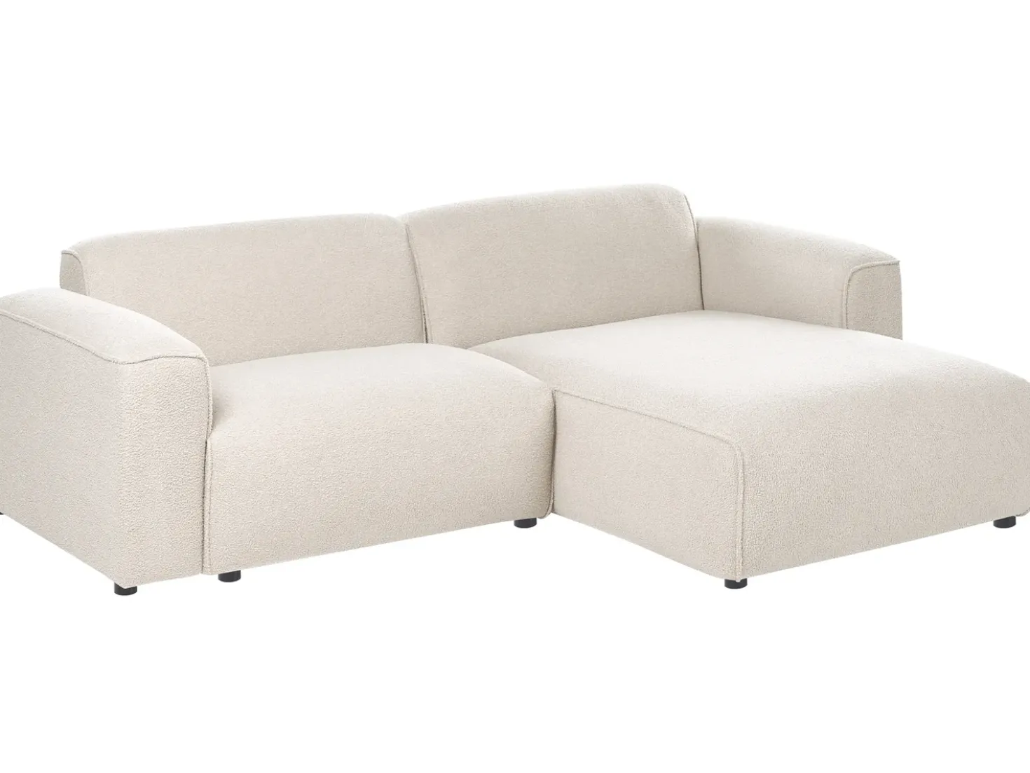 Divano angolare 3 posti FAABORG Bouclé Beige Lato Sinistro