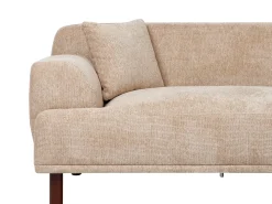 Divano angolare 3 posti HOLT Tessuto Beige Lato Sinistro