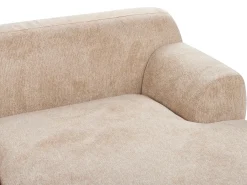Divano angolare 3 posti HOLT Tessuto Beige Lato Sinistro
