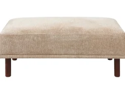 Divano angolare 3 posti HOLT Tessuto Beige con ottomana Lato Sinistro