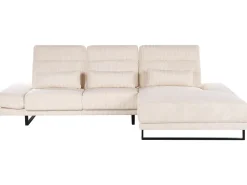 Divano angolare 4 posti IKAST Velluto a coste Beige Lato Sinistro